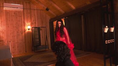 Exorcising a demon from a hot MILF / halloween