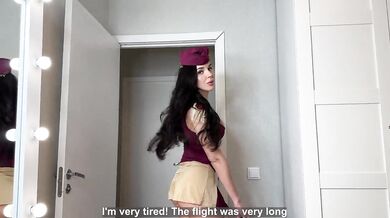 How a Flight Attendant Fucks and Sucks