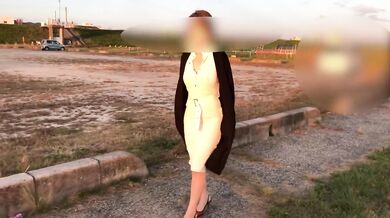 『個人撮影』巨乳熟女にピタッと白ワンピでノーブラ散歩＆お買い物ポッチが。 japanese/hentai/asian/milf/step mom/big tits/日本人/熟女/巨乳/素人/潮吹き