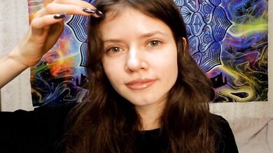 Charming girl and eyes fuck
