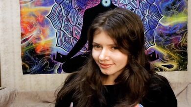 Charming girl and eyes fuck