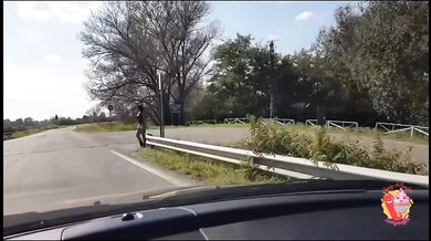 Girl on the street has sex for money