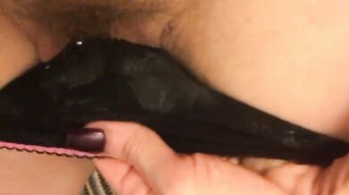 After Sex Hairy Pierced Creampie Pussy & Panty