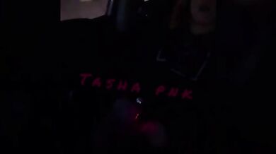 All natural MULTIPLE SQUIRTING car show with EX watching - HOT brunette MILF