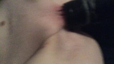 Getting my pussy sucked on with a vacuum cleaner until it swells up