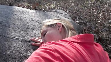 Frangelica Piss' in a parking lot during the day and gets poked in a park 2 for 1 Special;)