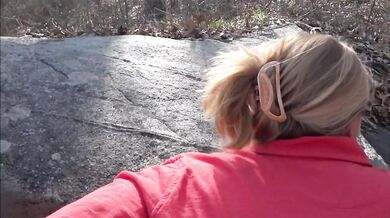 Frangelica Piss' in a parking lot during the day and gets poked in a park 2 for 1 Special;)