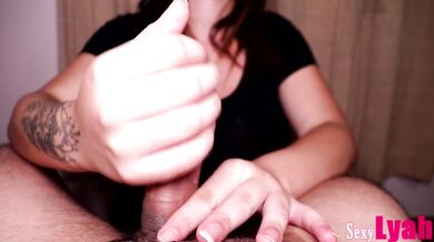 Girlfriend thought she could Block all my Cum inside my Cock