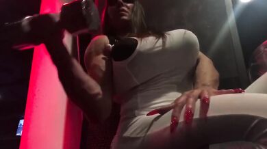 Huge biceps...and boobs... and booty