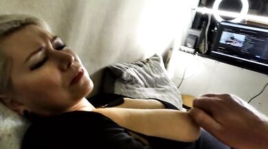 MILF slut goddess AimeeParadise: hard games with big tits and cunt! Nipples torment, fisting, orgasm