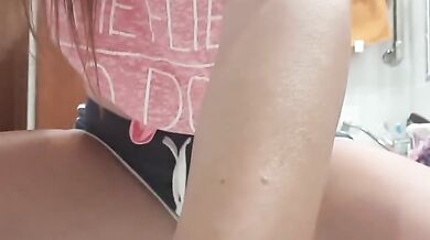 Pee desperation after gym, your POV
