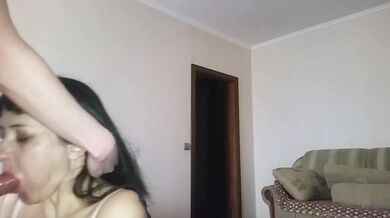 Russian stepmom in a Snow Maiden costume gave sex to her playful stepson