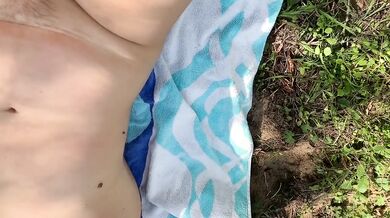 Risky Public Bondage Blindfolded & Handcuffed to a Tree Then Fucked