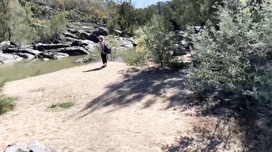 Real Life Risky Nude Beach Public Hike, Sun, Play & Fuck. Huge Cumshot