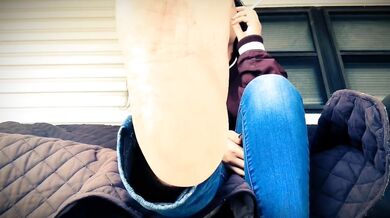 Lick my dirty feet clean while I smoke TEASER
