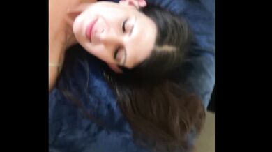 Homemade Amateur wife sucking cock and gets facial and mouthful of cum POV