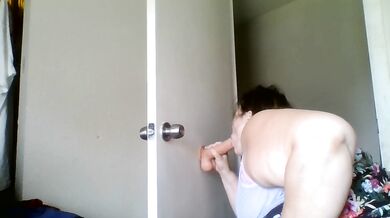 SSBBW Twerks her Fat white ass on a toy