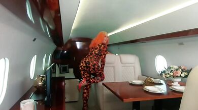 Backstage from photosession, 4 catsuits and fly jet photoshoot