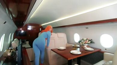 Backstage from photosession, 4 catsuits and fly jet photoshoot