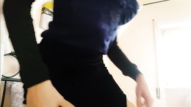 stepson, you soiled my dress with cum! and now?