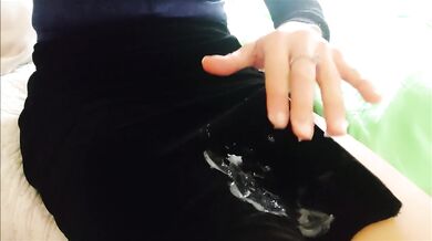 stepson, you soiled my dress with cum! and now?