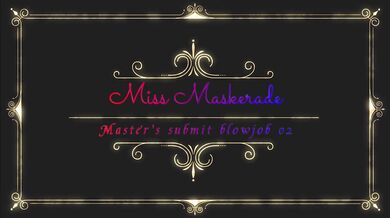 Miss Maskerade in full rubber give a blowjob to her latex Lord and swallow his sperm