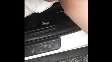 #100 TOTALLY exposed at the rest stop