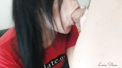 Blowjob and facial is the best present for Valentine's Day! Greek amateur