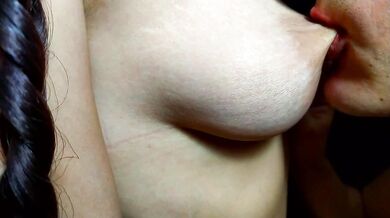 Stepson decided to remember what it was like to suck his stepmoms nipples - Nipples sucking