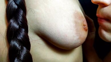 Stepson decided to remember what it was like to suck his stepmoms nipples - Nipples sucking
