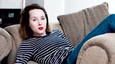 Red-Lipped Girl Smoking