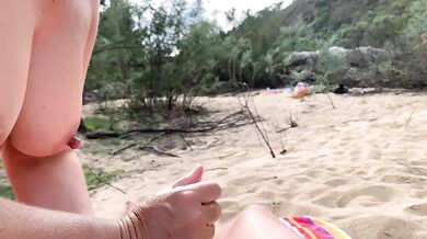 Outdoor Nude Handjob Slow Motion Cumshot