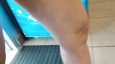 Pissing All Over My Flip Flops In A Gas Station Restroom