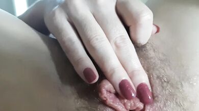 Cumming to my husband and letting him watch my gaping pussy