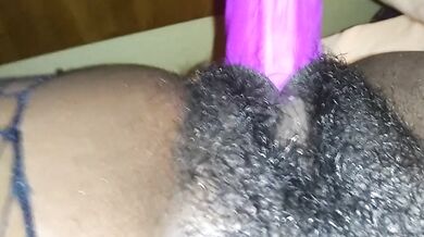 Pt2 Ebony Pov Dildo pounding my Khatt