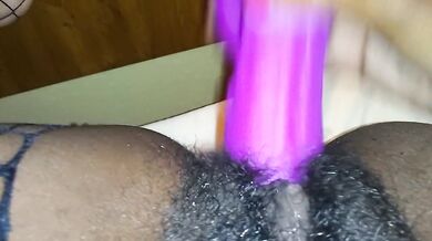 Pt2 Ebony Pov Dildo pounding my Khatt