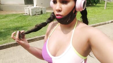 Kitty Diamond was challenged to masturbate in a public place while skating in the stadium with the Lush