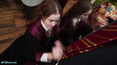 Hermione who wanted to suck Harry's dick
