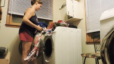He bought me a new washer/dryer set and we tested it out on spin cycle