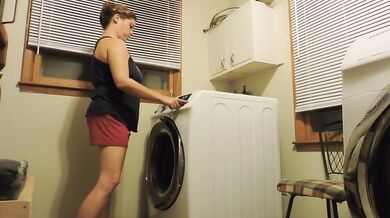 He bought me a new washer/dryer set and we tested it out on spin cycle
