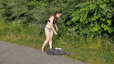 Custom Commission - Stripping in Public