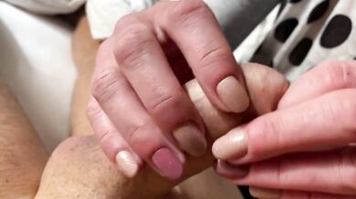 Limp and Hard Dick Foreskin play until he cum shoot