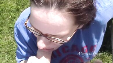 Oops! I Blew My Load In Her Mouth! Cubs Fan Sucks Dick POV