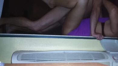 Escort comes to my hotel and fucks in balcony window-sexy milf hooker 5/5