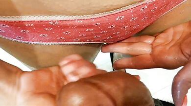 My wife play with my dick and want me to cum in