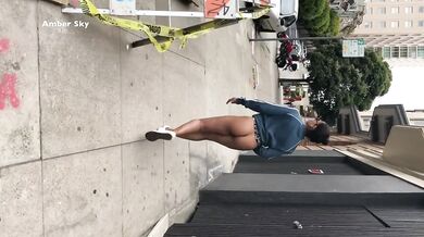 Amber Sky's Public Exposure In San Francisco Pt1