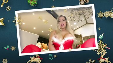 Santa’s naughty girl gives JOI