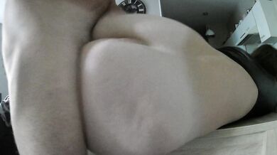 Pretty leather girl fucked her big ass doggystyle