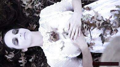 Halloween Scene: He Finds Ghost In Woods, Gives Her New Life With Squirt and Facefucking