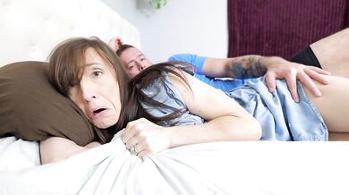 Stepson sneaks into Stepmoms bed and FUCKS HER HARD - Leaving her Creampied